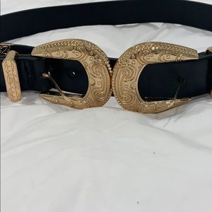 Pretty little things double buckle belt